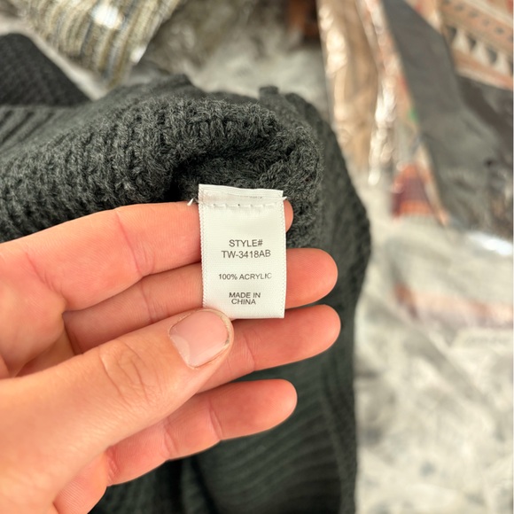 Zenana Outfitters Charcoal Off-Shoulder Sweater - Picture 9 of 10